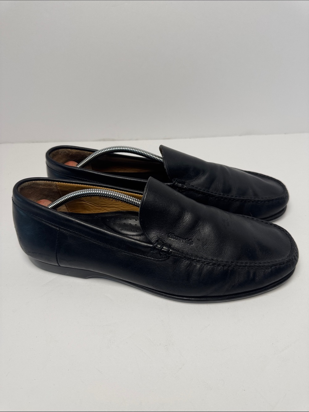 CHURCH'S VTG? Men's Classic Black Leather Slip-On Loafers Minimal UK 9.5 US 10.5